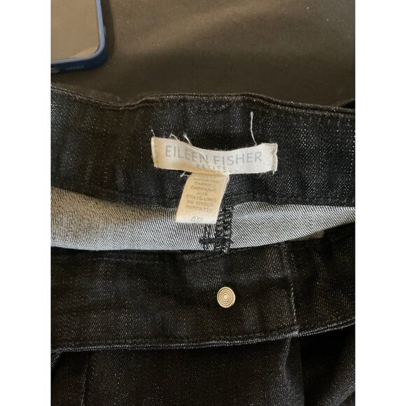 EILEEN FISHER Petite Black Jeans size 4P - Picture 4 of 5